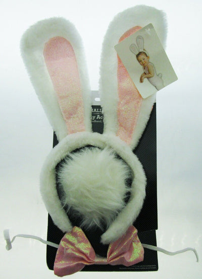 3 pc Bunny Accessory Kit Costume ~ Rabbit Ears Bow Tie Tail ~ Halloween