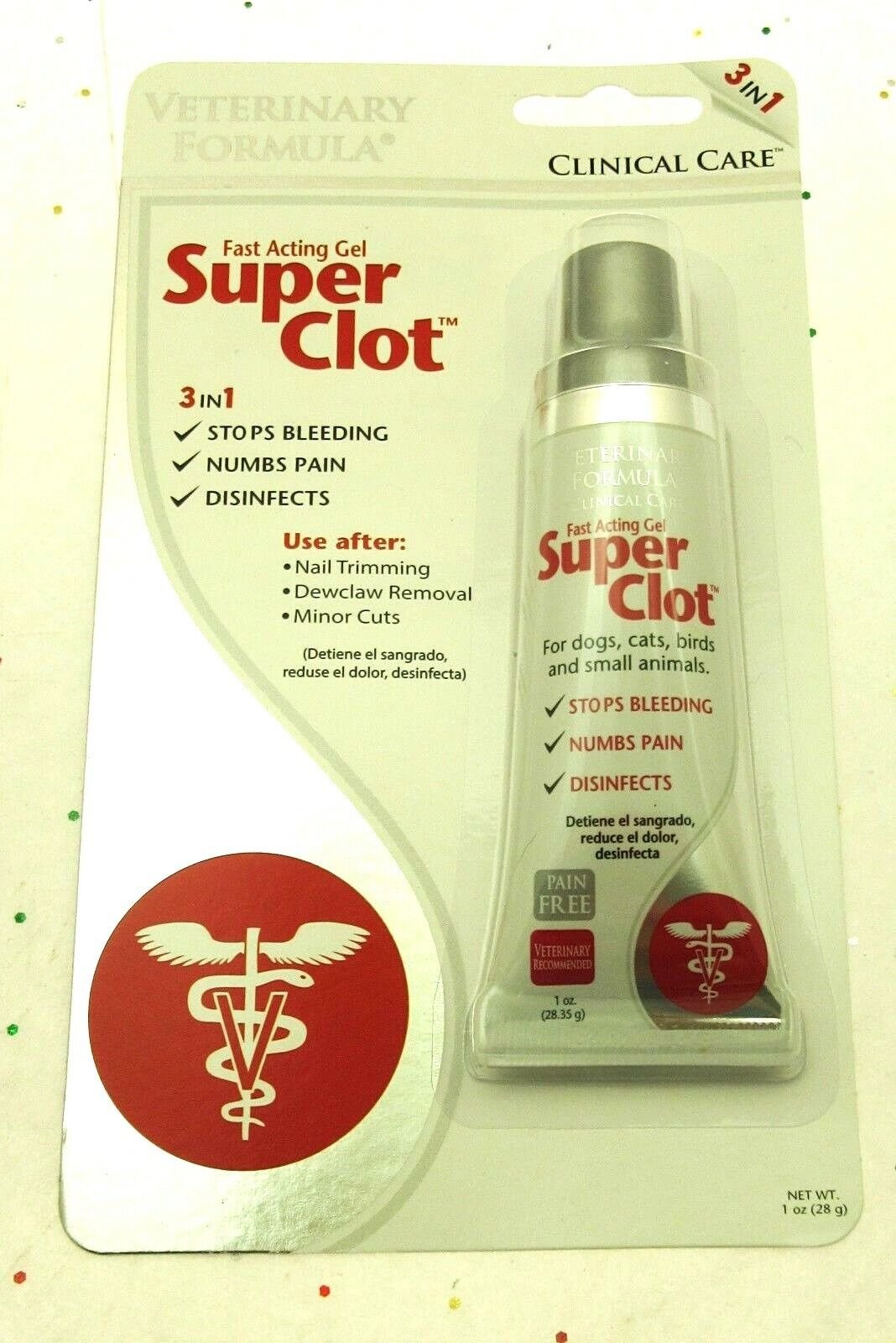 3 in 1 Fast Acting Gel Super Clot Stop Bleeding First Aid Pet Dog Cat Bird