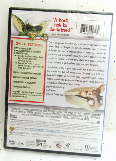 Gremlins - 1984 ~ Zach Galligan, Phoebe Cates ~ Gizmo ~ New DVD Movie