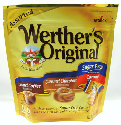 Werther's Sugar Free Assorted 7.70oz bag Hard Candy Candies Caramels Sweets