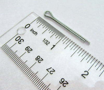 Cotter Split Pin ~ 1/8 inch x 1 1/4 inch ~ Extra Long ~ Zinc Plated ~ 2 Pack