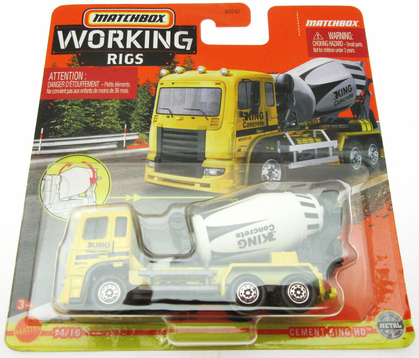 Matchbox Working Rigs ~ Cement King HD Truck ~ Metal