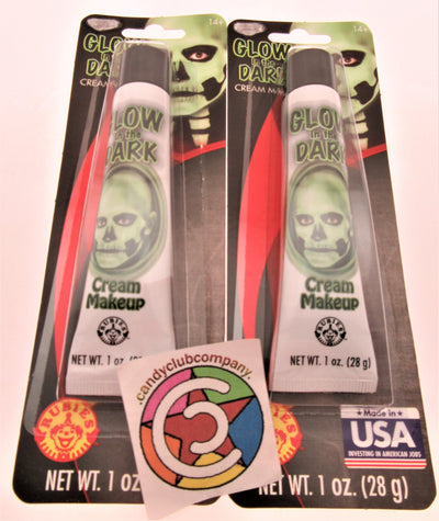 Halloween Glow In The Dark Cream Make Up ~ 1oz Tube
