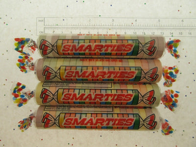 Smarties ~ 4 Huge Rolls ~ Extra Large ~ Candy 2.25 oz ea Smarty