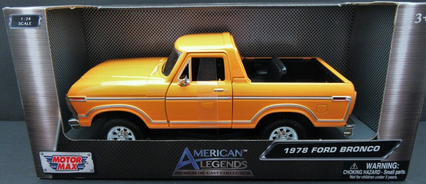 1978 Ford Bronco ~ Yellow ~ 1:27 Die Cast ~ American Legends