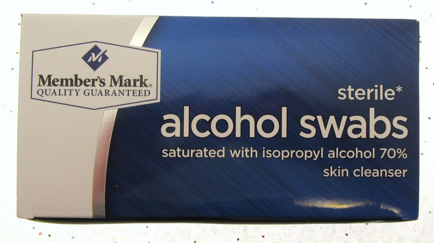 Alcohol Swabs Skin Cleanser isopropyl 70% Individually wrapped ~ Box of 400