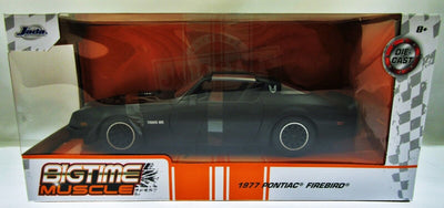 1977 Pontiac Firebird ~ Die Cast Car ~ Big Muscle ~ Matte Black ~ 1:24