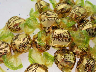 Werther's Creamy Caramel Apple Filled 8oz Werthers Hard Candy ~ Half Pound Sweet