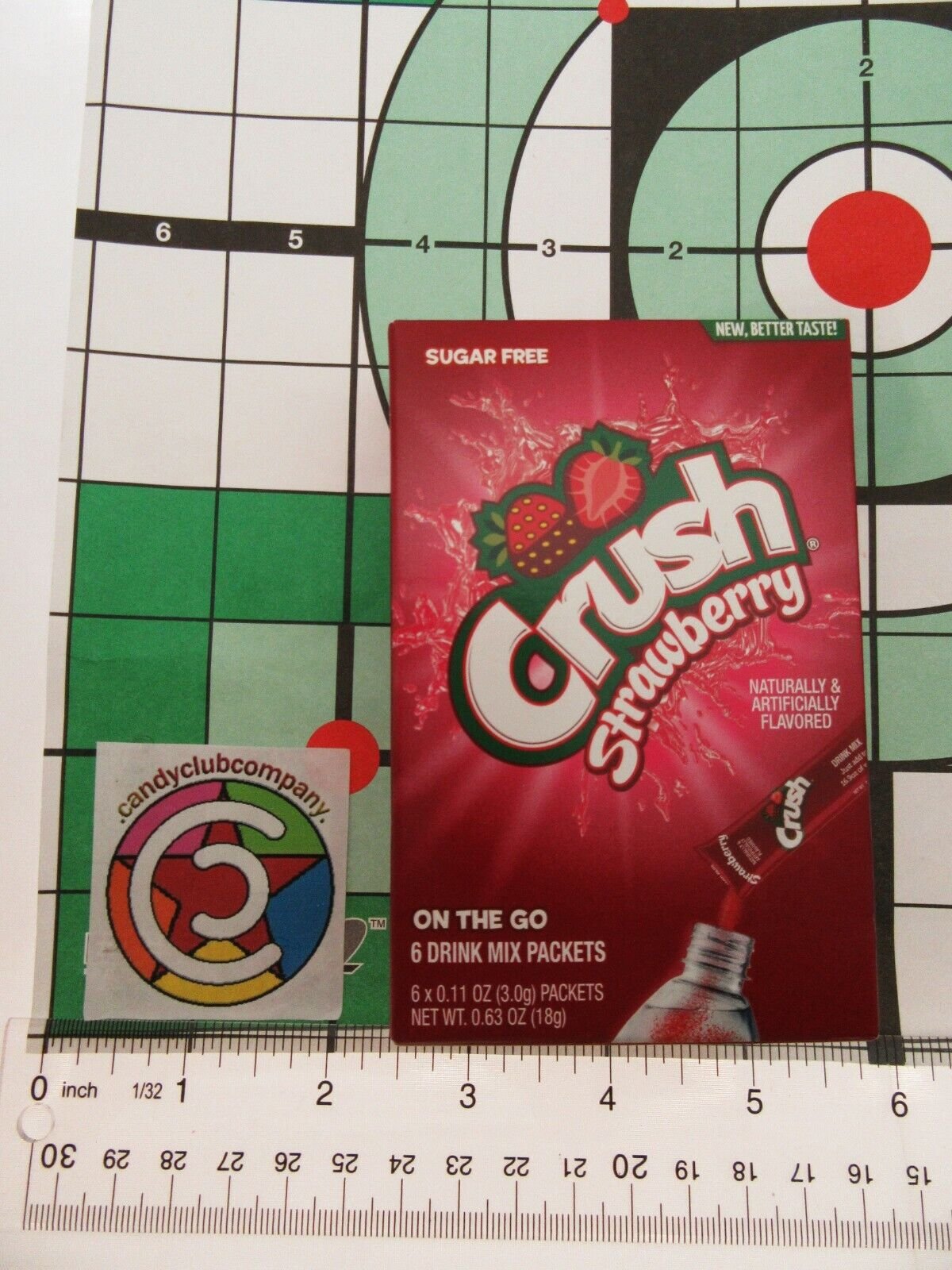 Strawberry Crush ~ Packets ~ Sugar Free ~ Drink Mix ~ Lot of 3