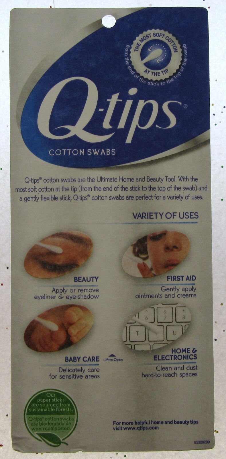 Q-tips 750 Count Cotton Swabs Brand NEW Sealed Sterile Ears
