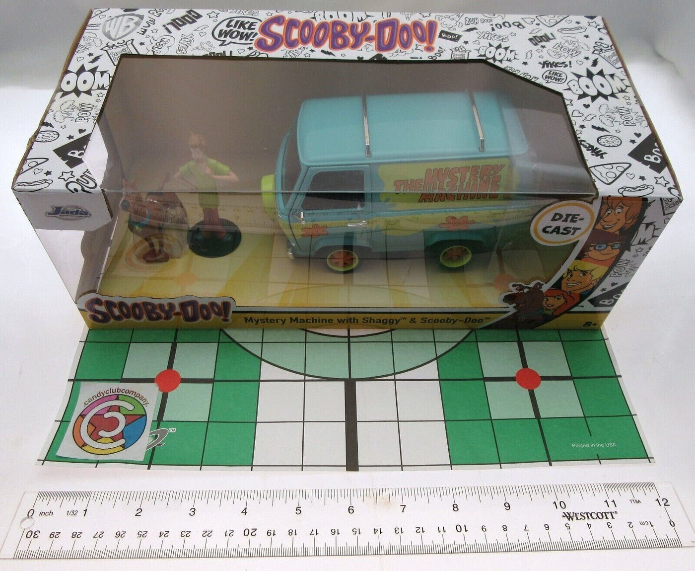 The Mystery Machine w/ Shaggy & Scooby-Doo ~ Die Cast ~ 1:24 scale