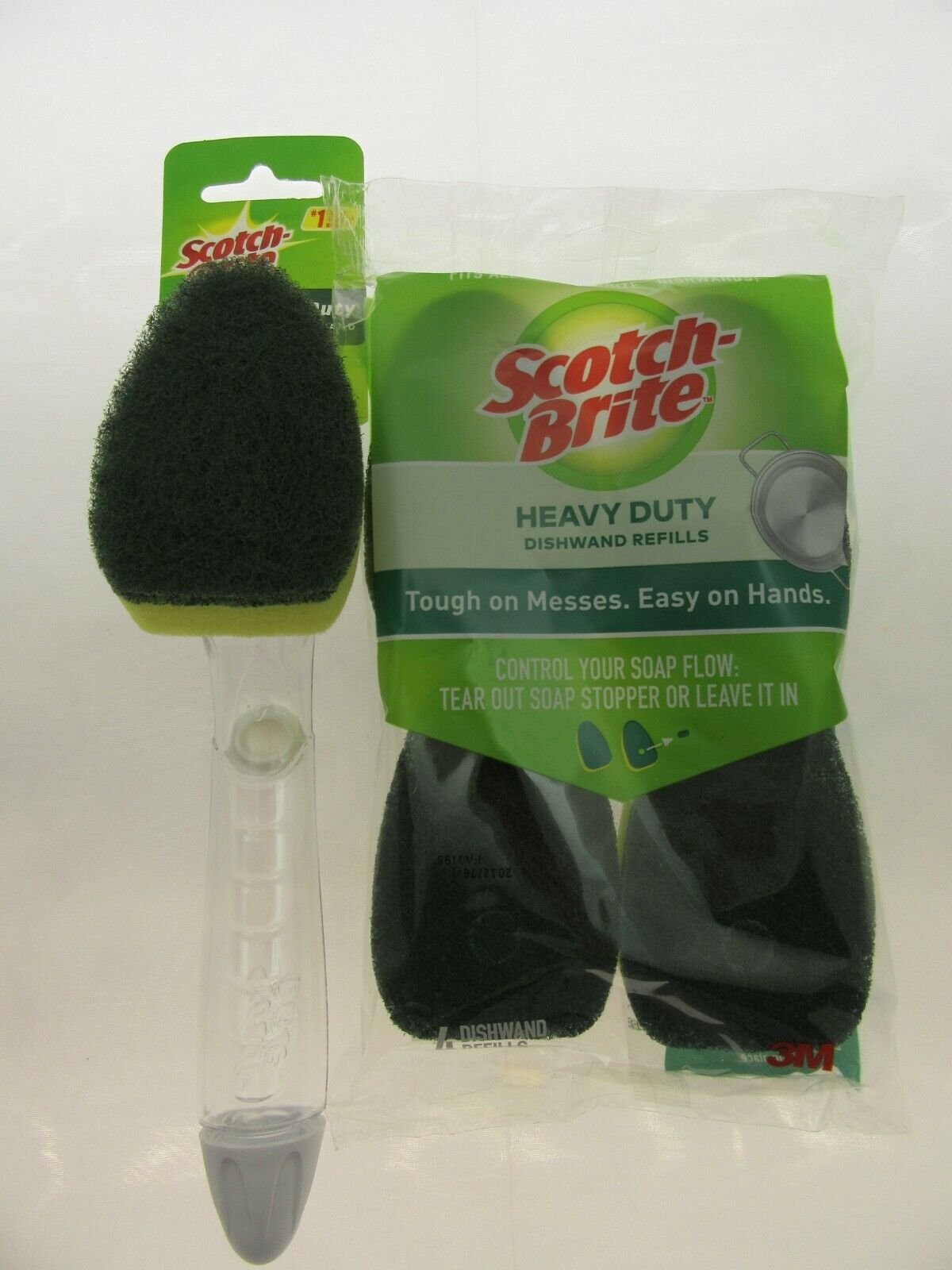 Scotch-Brite Dishwand Soap Dispenser Heavy Duty Scrubber Refills Kitchen Scour N