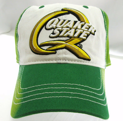Quaker State Cap ~ Headwear Hat  ~ Green & White ~ NEW!