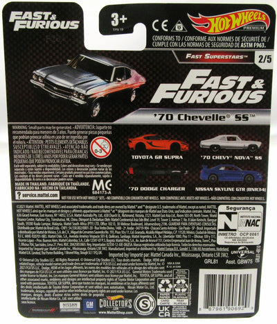 1970 Chevelle SS ~ Hot Wheels ~ Fast & Furious ~  1:64 Scale