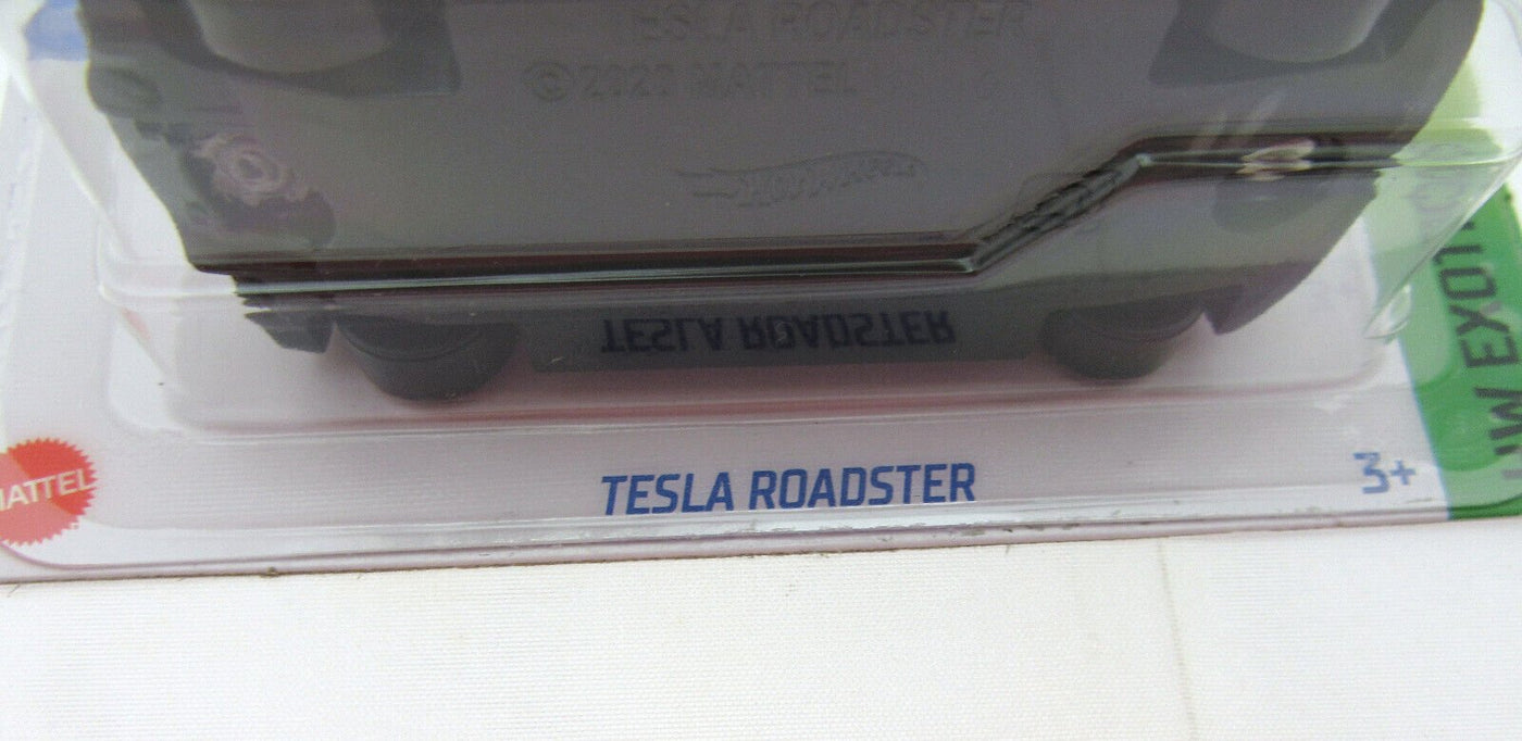 Hot Wheels Exotics ~ Tesla Roadster ~ Silver ~ 1:64 Scale