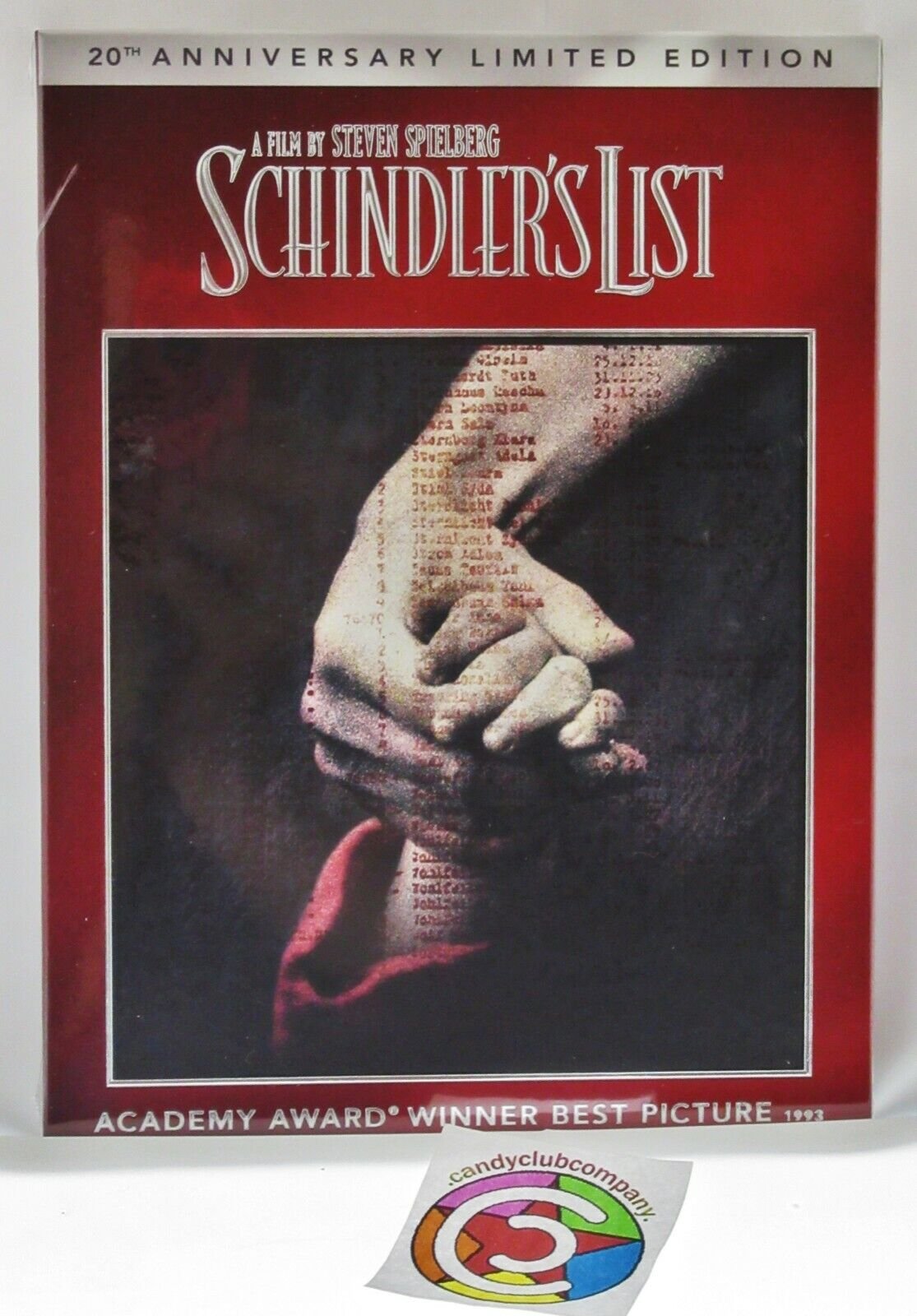 Schindler's List 20th Anniversary ~ Liam Neeson Ben Kingsley ~ Movie New DVD