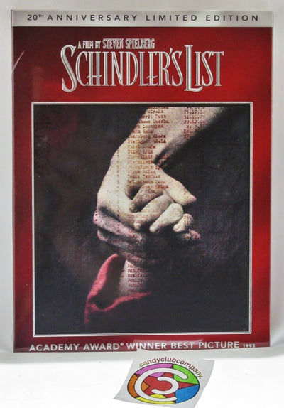 Schindler's List 20th Anniversary ~ Liam Neeson Ben Kingsley ~ Movie New DVD
