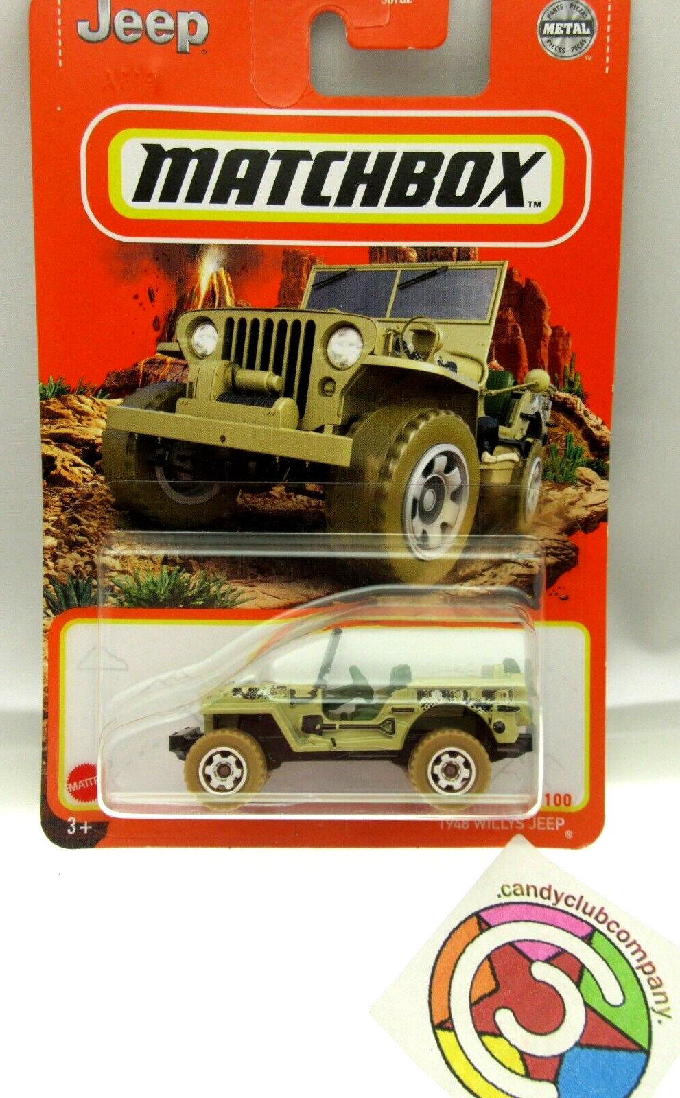 1948 Willys Jeep ~  1:64 Scale ~ Matchbox