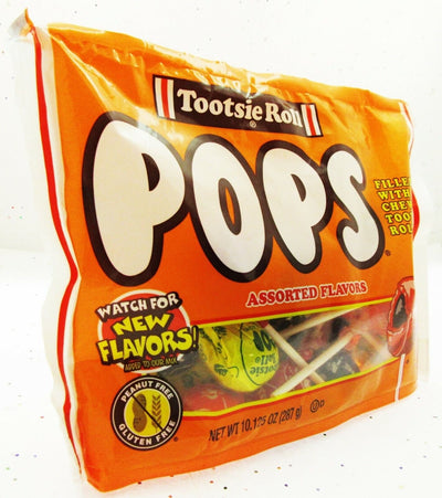 Tootsie Roll ~ Chocolate Chewy Center Pops ~ American Lolli Candy ~ 10.125oz Bag
