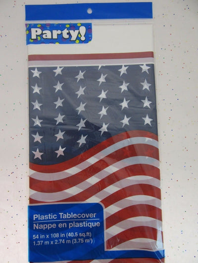 Patriot Flag Table Cloth ~ Red White Blue ~ Stars & Stripes