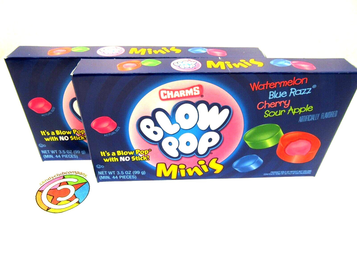 Blowpop Minis ~ Gum Filled Hard Candies ~ Blow Pop Two 3.5oz boxes