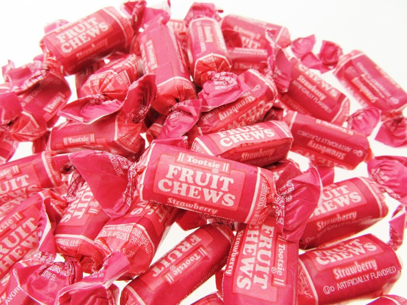 Tootsie Roll Strawberry 16oz Fruit Chews Candy One Pound ~ NEW FLAVOR