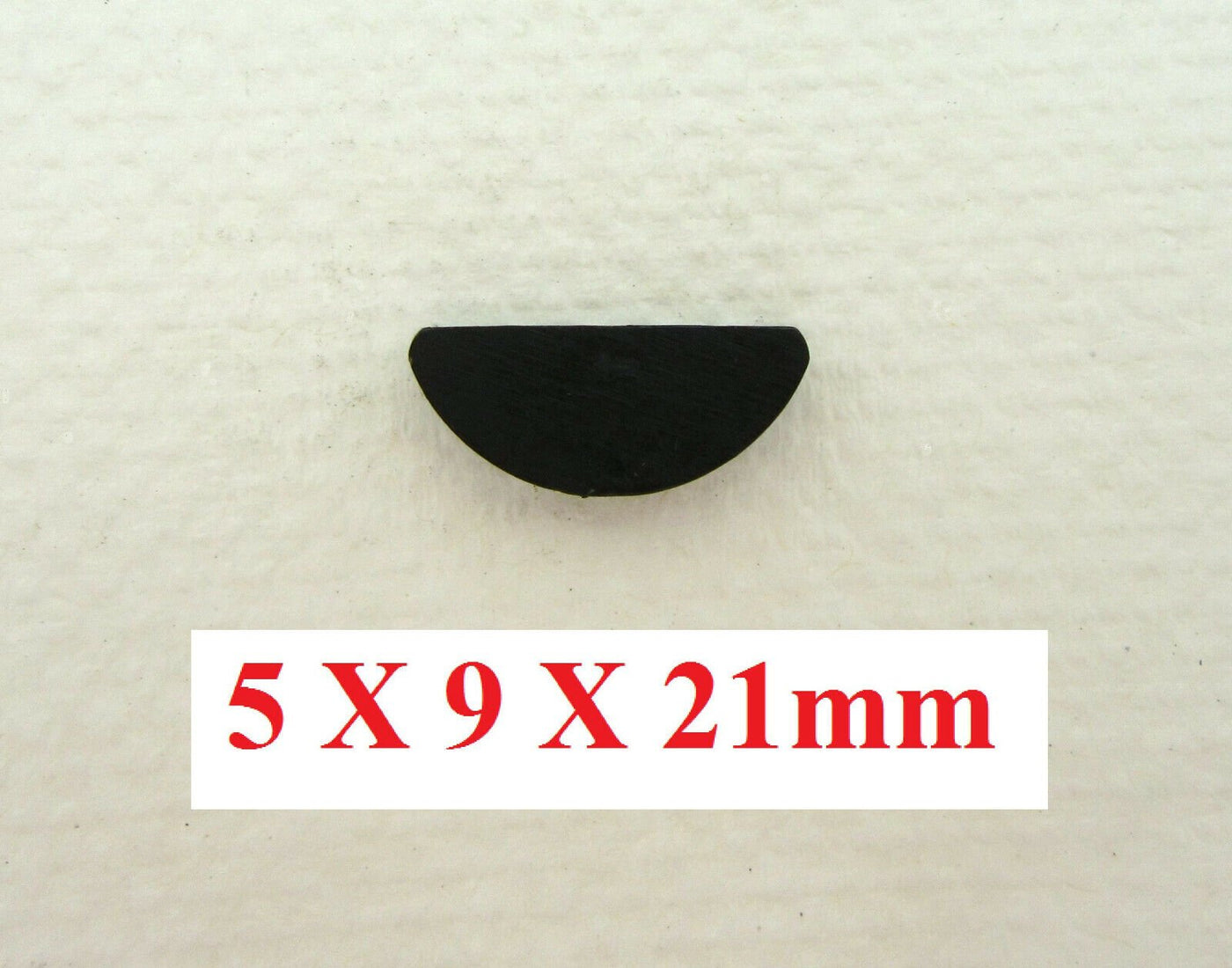 5 x 9 x 21mm ~ Woodruff Key ~ Half Circle ~ Moon Shaped