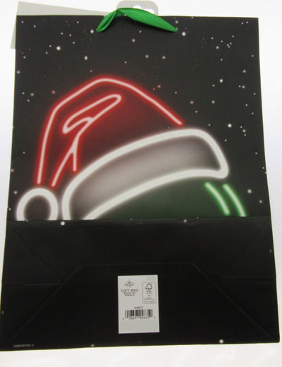 Alien in Santa Hat Gift Bags ~ Keep Believin ~ Lot of Two ~ 10" x 12.5" each