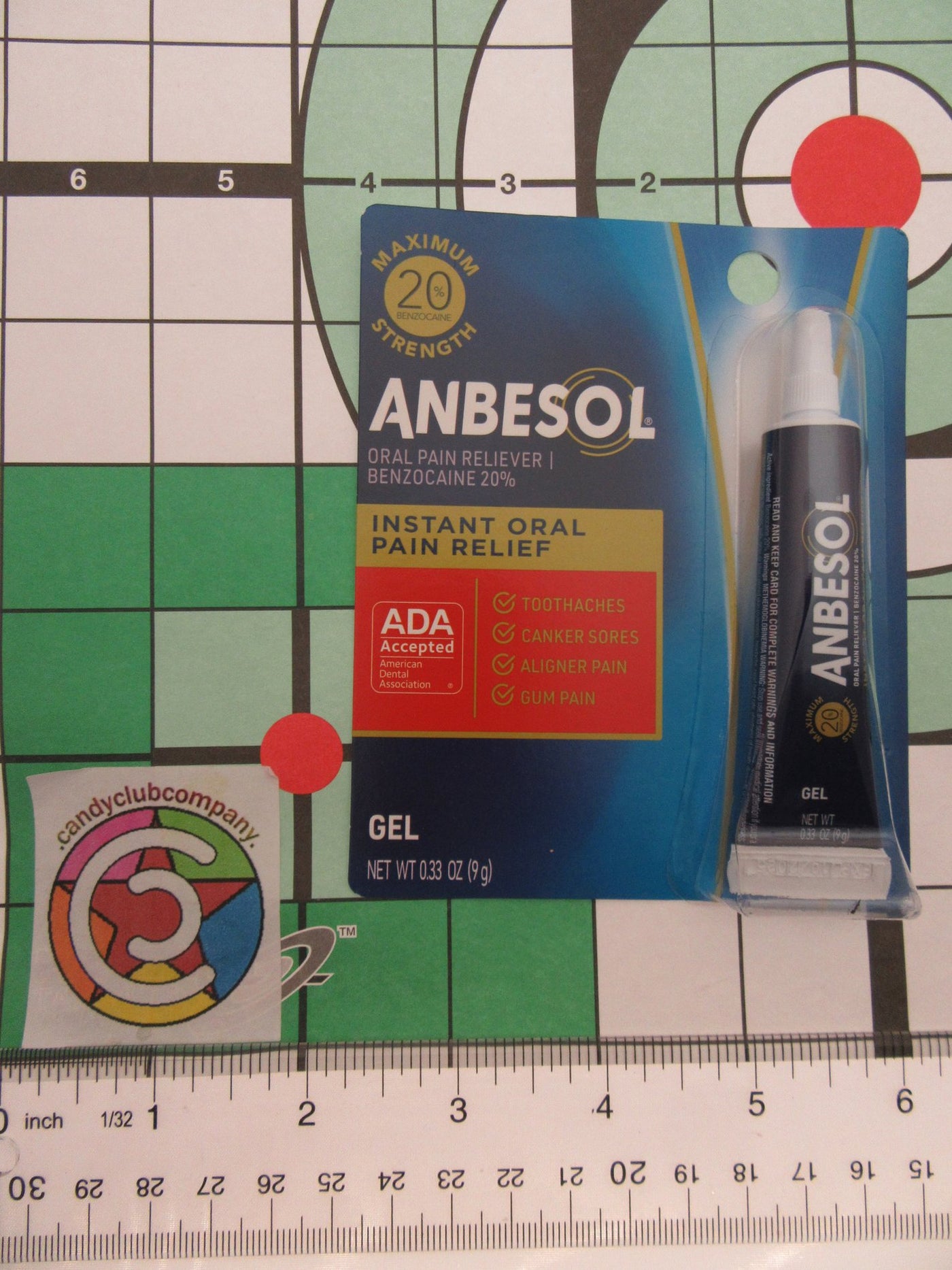 Anbesol Maximum Oral Anesthetic 20% Benzocaine Instant Toothache Pain Relief .33