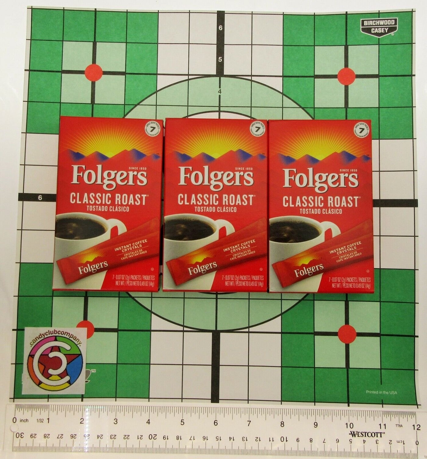 Folgers Instant Coffee ~ 7 Single Packets ~ Classic Roast ~ Lot of 3