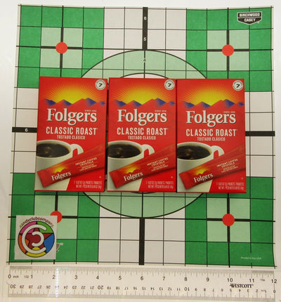 Folgers Instant Coffee ~ 7 Single Packets ~ Classic Roast ~ Lot of 3