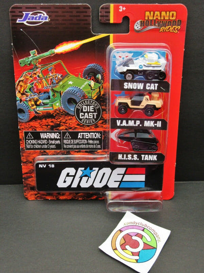 GI JOE Nano Hollywood Rides ~ Snow Cat  VAMP MK-II HISS Tank Jada Die Cast Cars