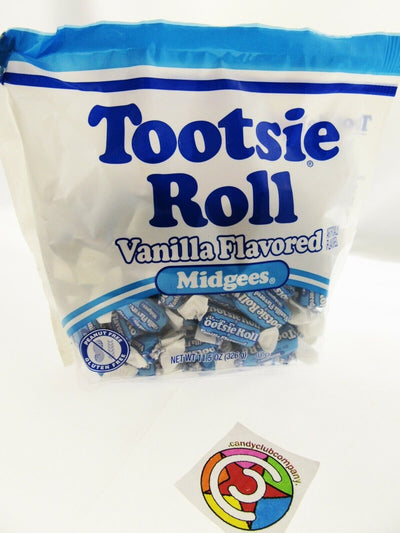 Tootsie Roll Vanilla Flavored Midgees Chewy Rolls Candy Candies ~ 11.5oz bag
