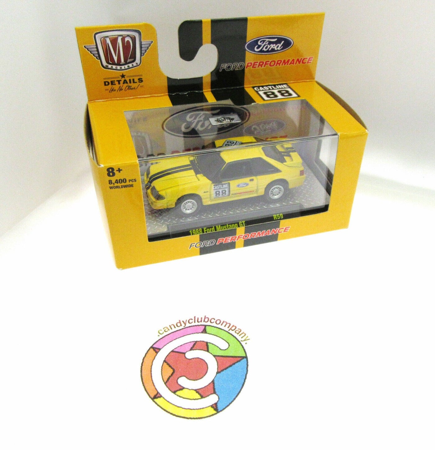 1988 Ford Mustang GT ~ M2 Details ~ 1:60 scale ~ Die Cast Car