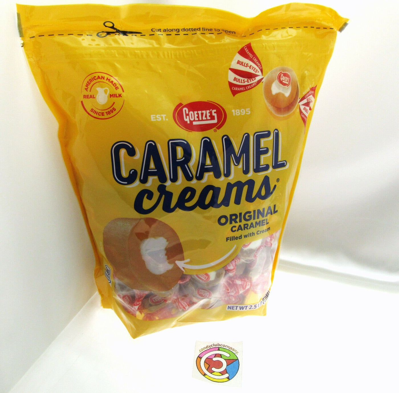  Goetze's Candy Vanilla Caramel Creams - 5 Pound Bag
