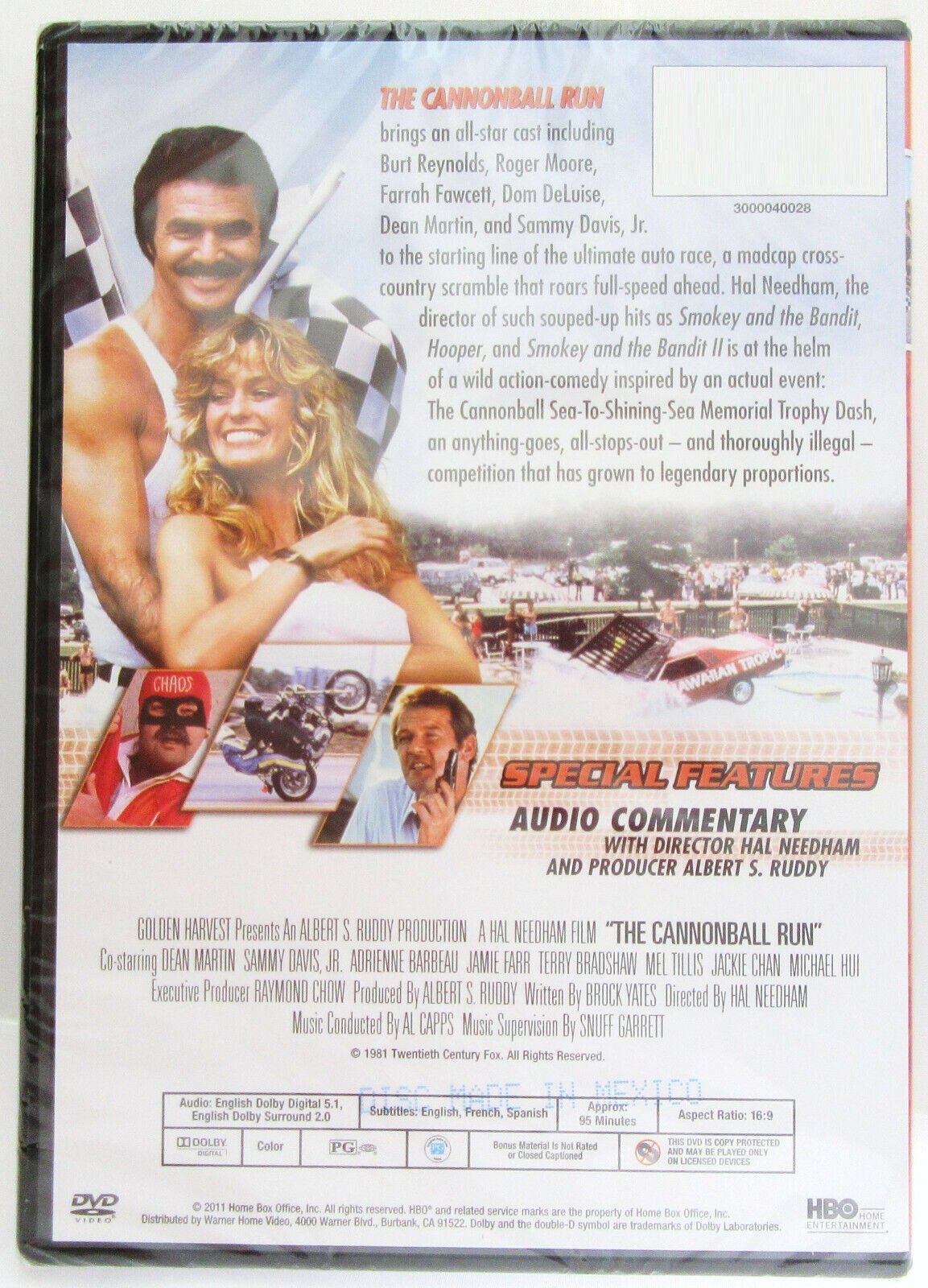 The Cannonball Run  ~ 1981 ~ Burt Reynolds ~ Movie ~ New DVD