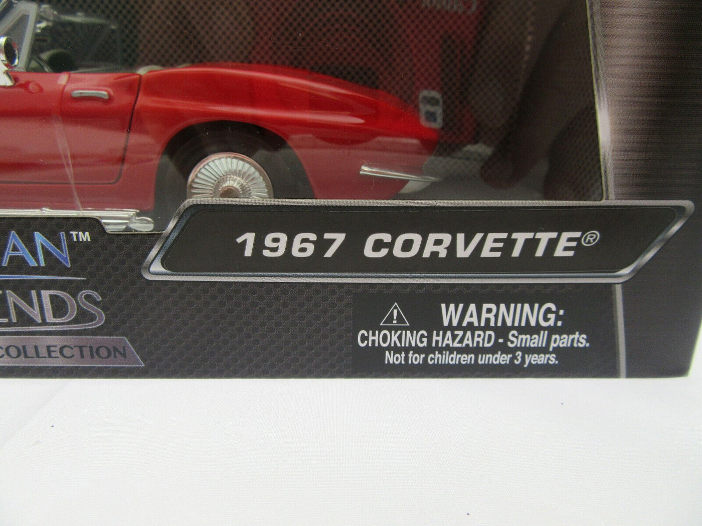 1967 Chevrolet Corvette ~ Red ~ Metal Die Cast Car ~ American Legends ~ 1:24