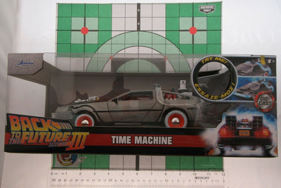 Back to the Future 3 ~ DeLorean Time Machine ~ Metals Die Cast Car ~ 1:24