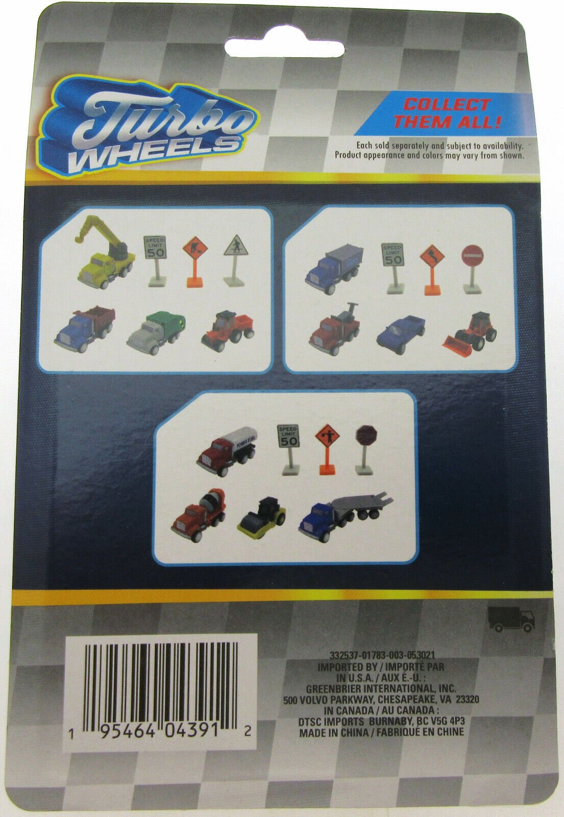 Turbo Wheels ~ Tow, Tractor, Pickup, Container ~ Trucks ~Tiny Toys!