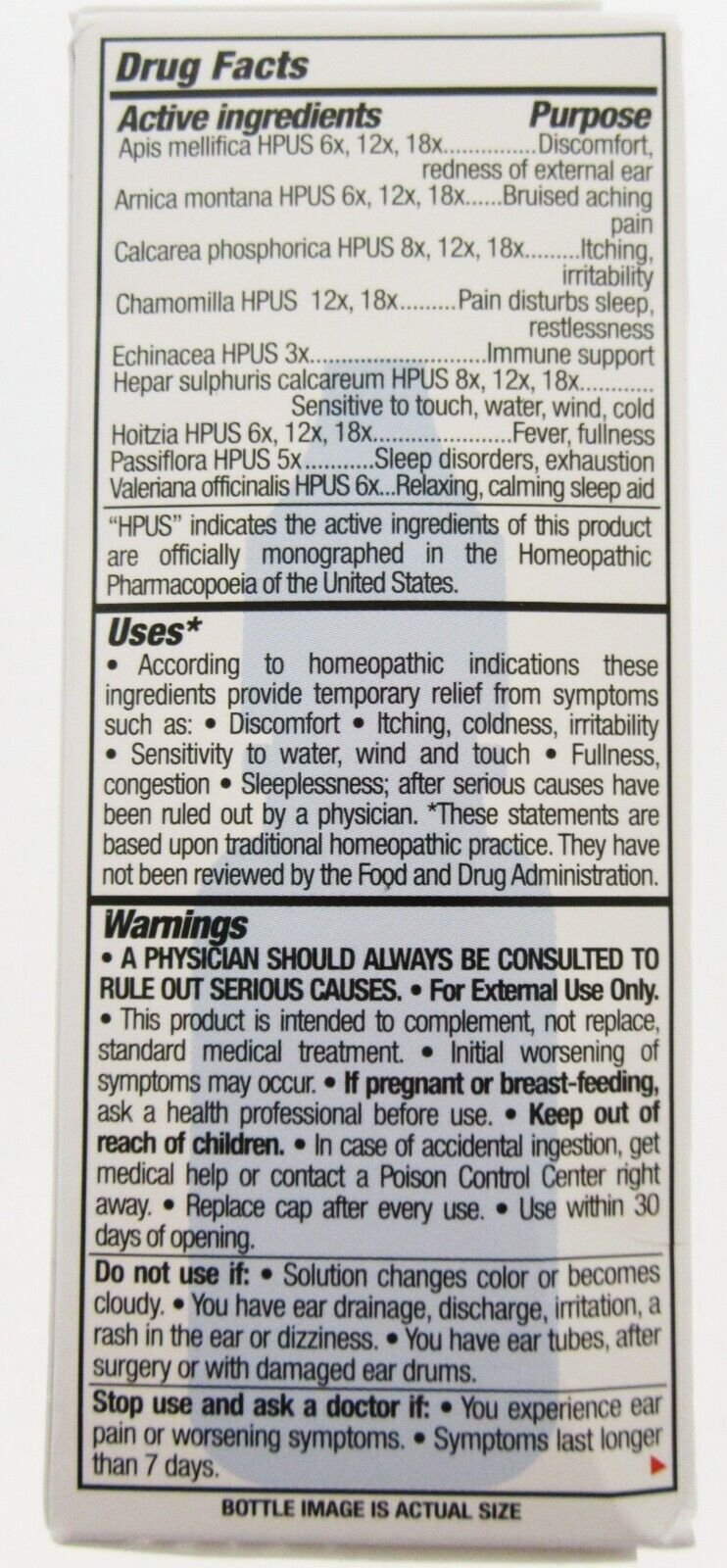 TRP EarAche Relief PM Ear Drops Relieves Ache Swimmers cold flu allergy