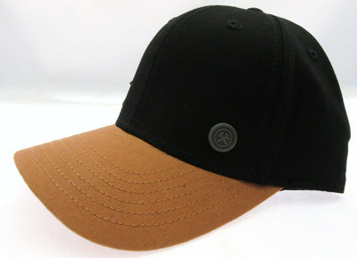 Free Authority Cap ~ Headwear Hat  ~ Black & Tan ~ With Pocket ~ NEW!