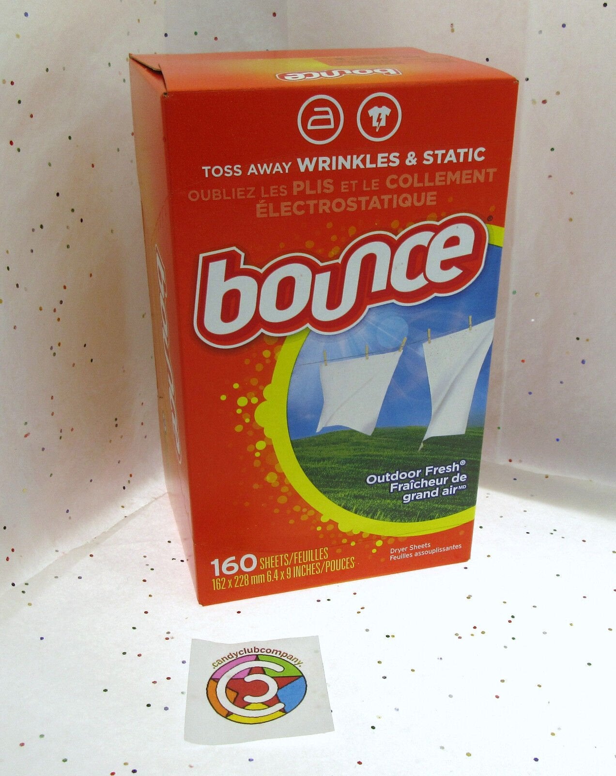 Bounce Outdoor Fresh Fabric Softener Dryer Sheets ~ 160 Dryer Sheets