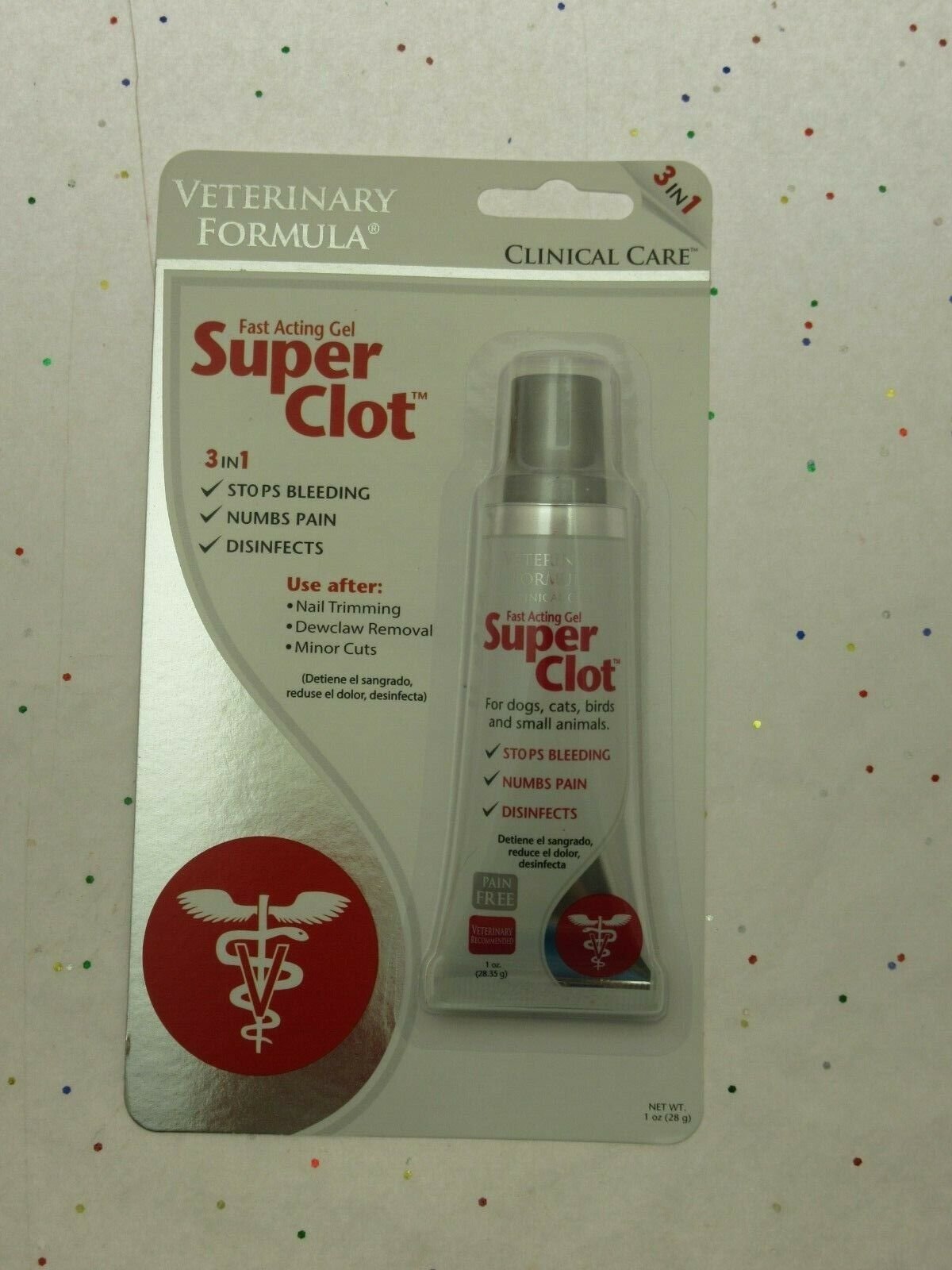 3 in 1 Fast Acting Gel Super Clot Stop Bleeding First Aid Pet Dog Cat Bird