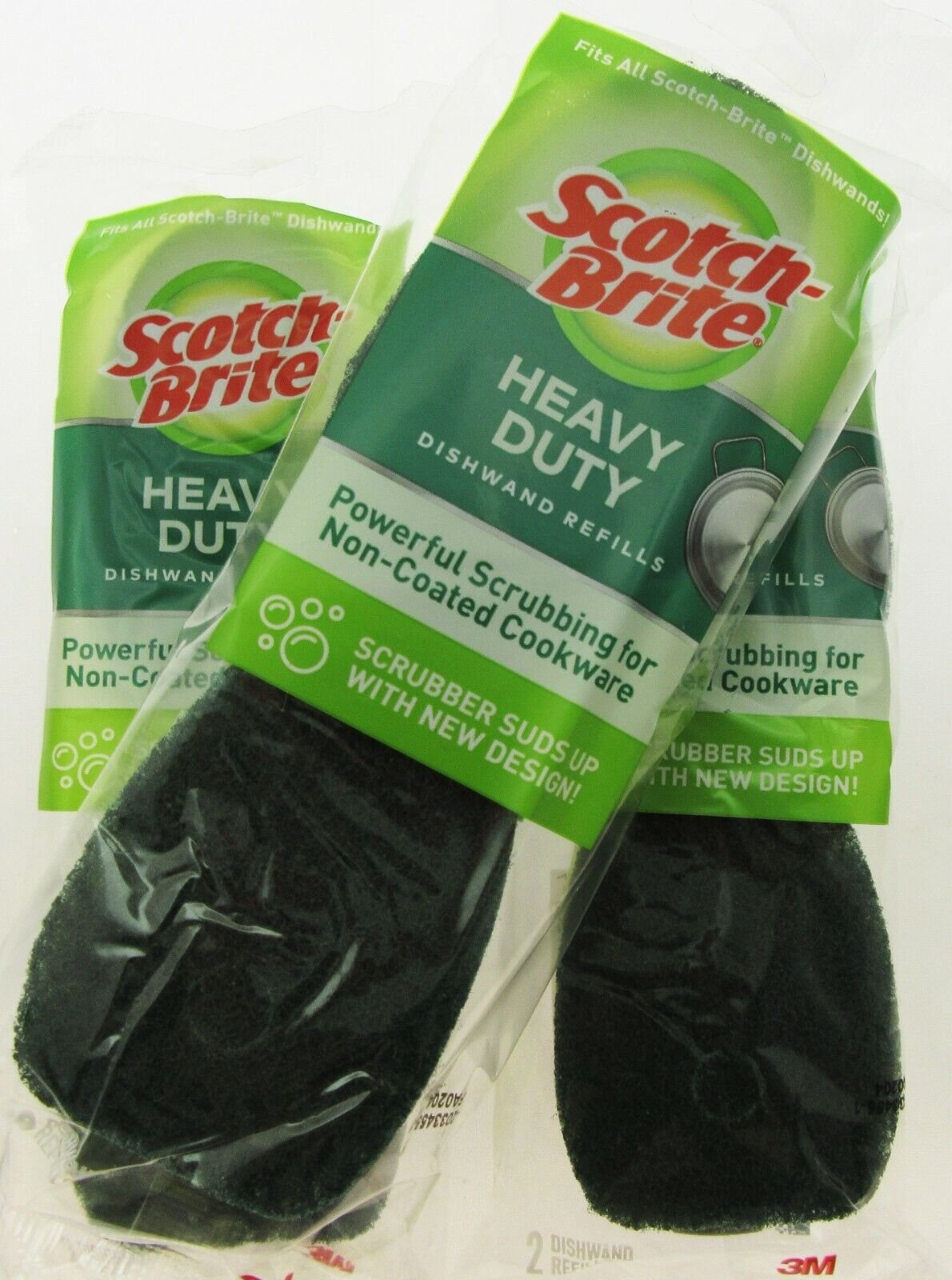 Scotch-Brite Heavy Duty 6 Scrubber Refills Dishes Kitchen Non Scour No Holes