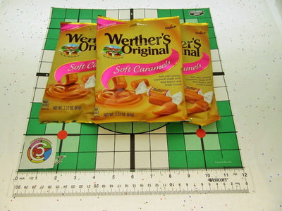 Werther's Soft Caramels 2.22oz Bags Soft Chews Pink Label Chewy Candies Lot of 3