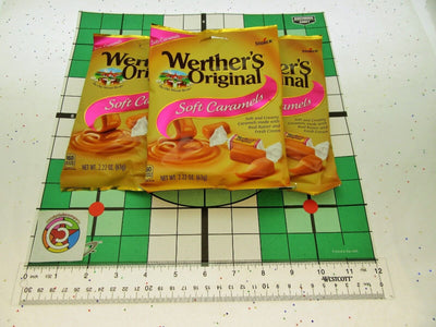 Werther's Soft Caramels 2.22oz Bags Soft Chews Pink Label Chewy Candies Lot of 3