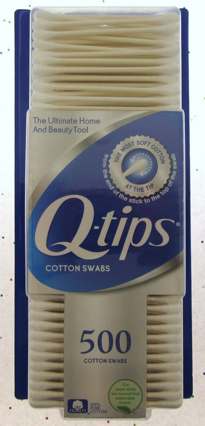 Q-tips 500 Count Cotton Swabs Brand NEW Sealed Sterile Ears