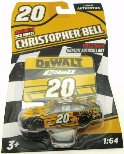 DeWalt Christopher Bell 20 ~ NASCAR Authentics ~ Die Cast Car 1:64 Scale