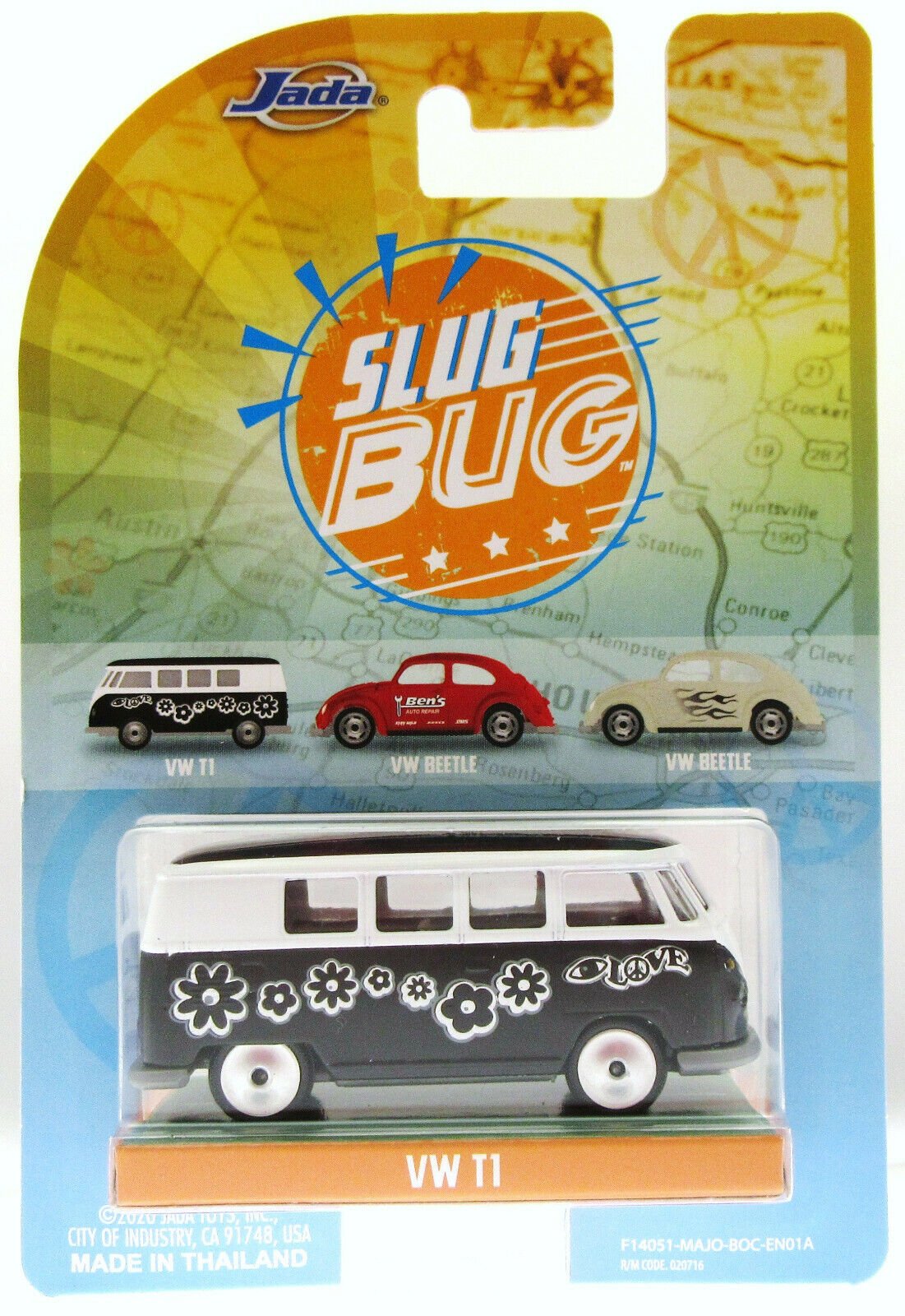 VW T1 Van ~ Punch Buggy ~ Black & White ~ 1:59 Scale