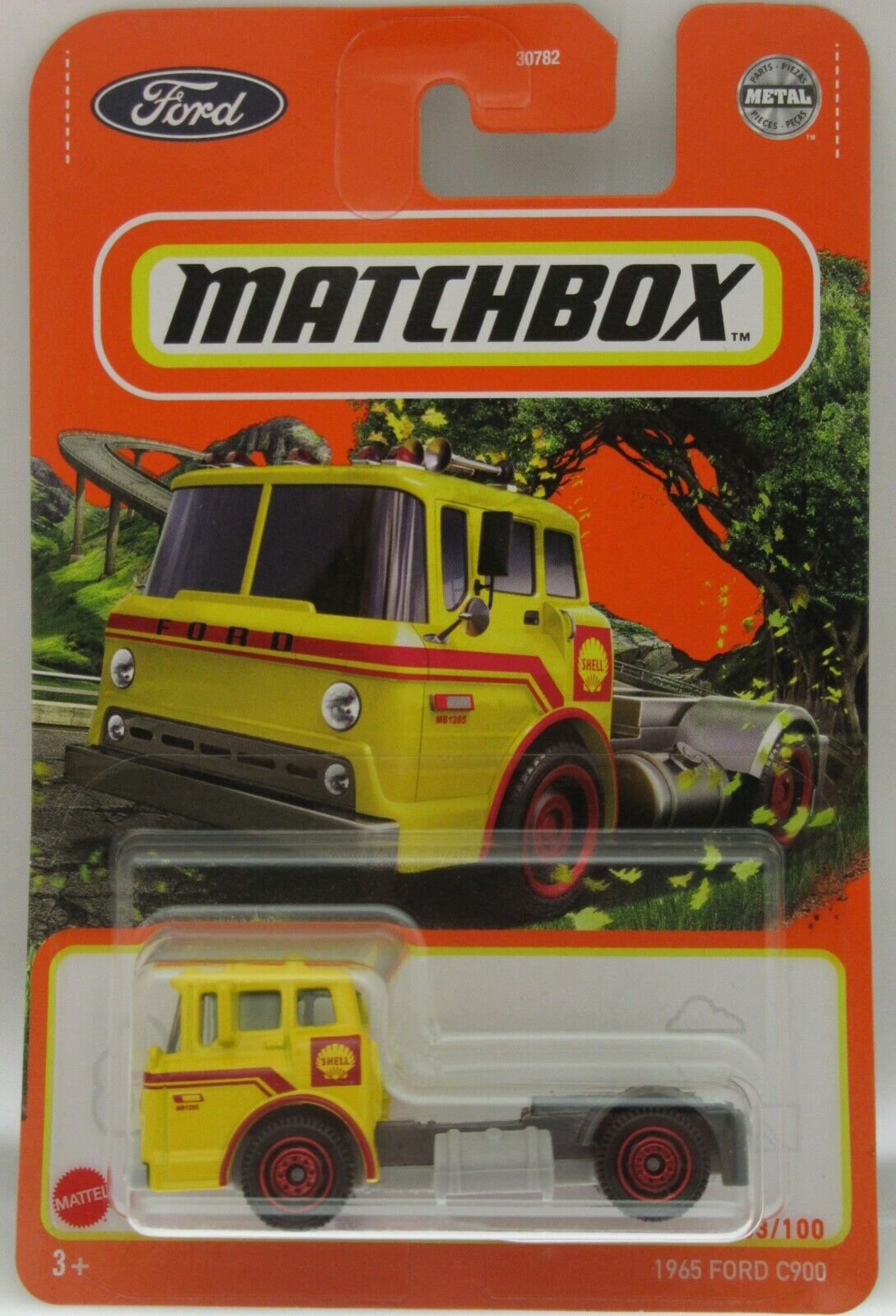 1965 Ford C900 Yellow ~ 1:64 Scale ~ Matchbox